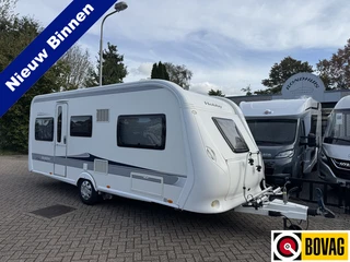 Hobby Excellent 495 UL met ENKELE BEDDEN en grote rondzit **Mover/Reservewiel/XXL Koelkast/Fietsendr
