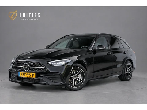 Mercedes-Benz C-klasse Estate 300e AMG-Line Plus Fabrieksgarantie|Pano-dak|360°|Elek-trekhaak|Memory