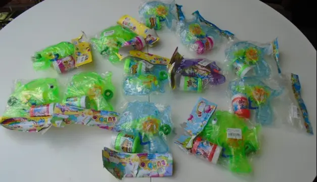 BELLEBLAAS PISTOOLTJES VIS 5 stuks Nieuw