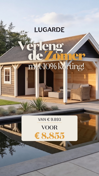 Acties ----Op Lugarde maatwerktuinhuizen, blokhutten en houten constructies.----