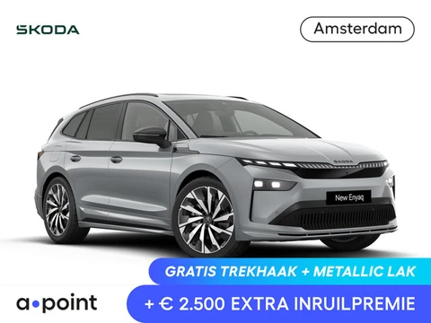 Skoda Enyaq 85 Sportline Tour Edition 286 pk | Winter Pakket | Trekhaak | Panorama Dak | Business Up