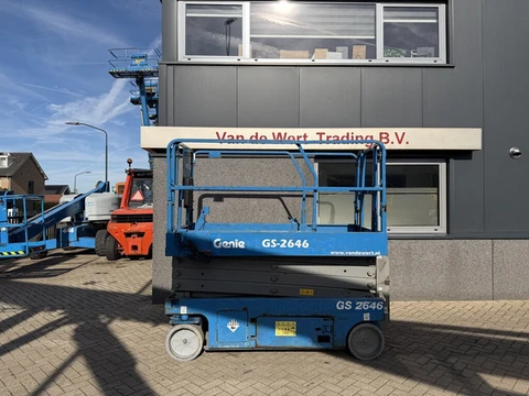 Genie GS - 2646  SchaarHoogwerker / Arbeitsbuhne / Sciccor 10M werkhoogte Elektrisch 2014
