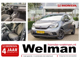 Honda Jazz 1.5i e:HEV SPORTLINE - TWO TONE - ZWART DAK - 15" ZWARTE VELGEN - SPOILER
