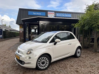 Fiat 500 0.9 TwinAir Turbo Lounge|Pano|PDC|Parelmoer wit