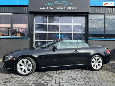 BMW 6-serie Cabrio 650i High Executive 2 Eig navi yongtimer leder Head Up Nightvision 19 Inch Blueto