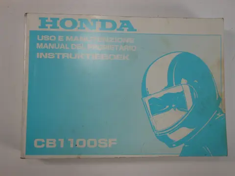 INSTRUCTIEBOEKJE Honda CB 1100 SF X11 1992 - 2002