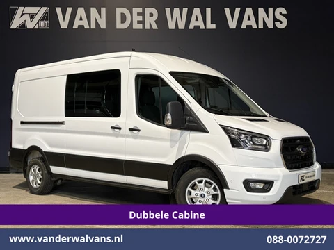 Ford Transit 2.0 TDCI 131pk L3H2 Dubbele Cabine Euro6 Airco | Xenon | 5-Zits | Navigatie | LED | App