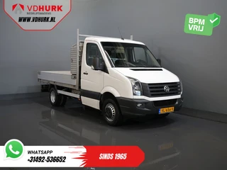 Volkswagen Crafter 35 2.0 TDI Open laadbak/ Kipper/ Tacho/ Dubbel lucht/ 3.5t Trekverm./ Gev.stoel/ 