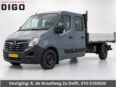 Opel Movano 2.3 CDTI BiTurbo L3 DC Kipper (ex.BTW) Dubbele Cabine + Open Laadbak | Trekhaak | Airco 