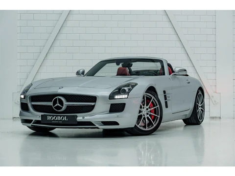 Mercedes-Benz SLS Roadster 6.3 AMG l Rood Leder l Rode Cabrioletkap l Airscarf l