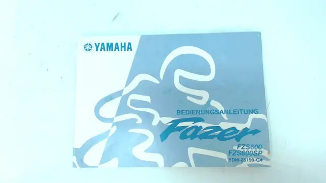 INSTRUCTIEBOEKJE Yamaha FAZER 600 2001 - 2003