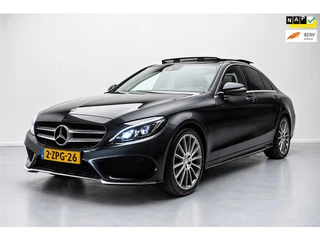 Mercedes-Benz C-klasse 180 AMG Aut NL-auto [ Panoramadak Sfeerverlichting Leder Stoelverwarming 19 I