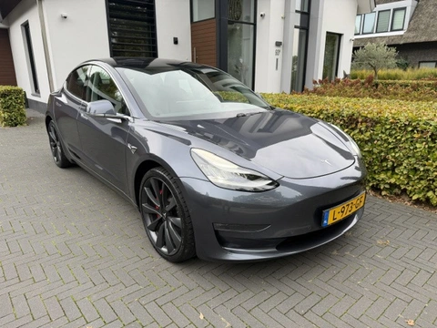 Tesla Model 3 Performance AWD 75 kWh Longrange, SoH100% Leder, nieuw accupakket Certificaat en factu