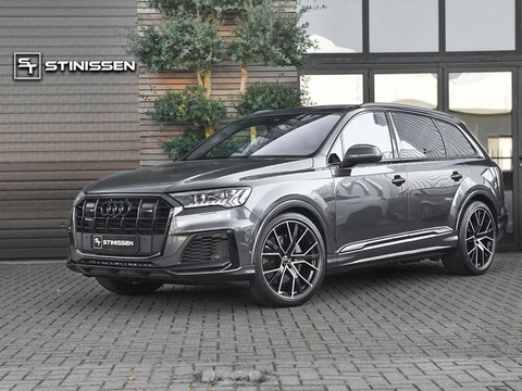 Audi Q7 55 TFSI quattro S Line 40.256 euro Ex BTW/ BPM Panoramadak ACC Leren bekleding 22 inch velge