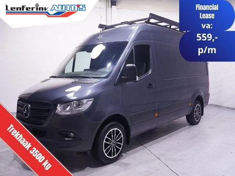 Mercedes-Benz Sprinter 319 CDI 190 pk Aut. L2H2 Navi, Trekhaak 3.500 kg Imperiaal met Trap, 18" LMV,