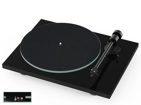 Pro-Ject T1 EVO Phono platenspeler zwart hoogglans