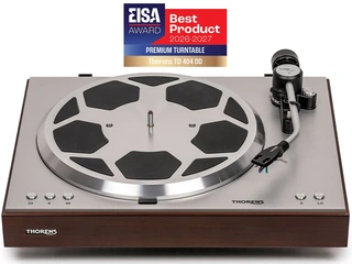 Thorens TD 404 DD platenspeler walnoot hoogglans