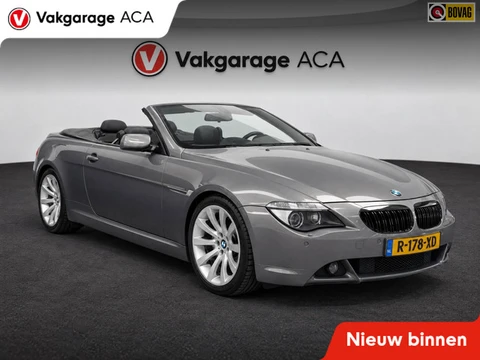 BMW 6-serie Cabrio 650i // LEDER // CLIMA // STOELVERWARMING // NAVI // HUD // CRUISE //