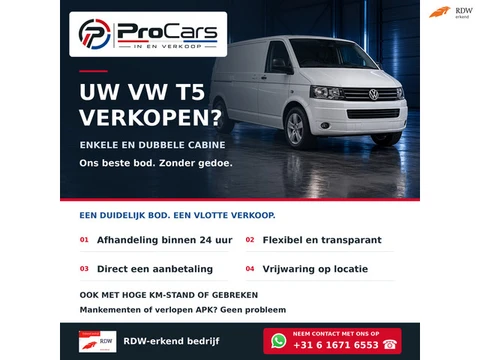 Volkswagen Transporter verkopen? Snel en eenvoudig!