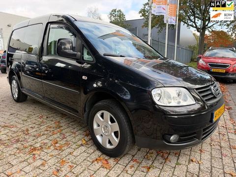 Volkswagen Caddy 1.9 TDI Maxi 77 kw automaat DSG , airco, cruise , elec pakket, trekhaak, 1e eigenaa