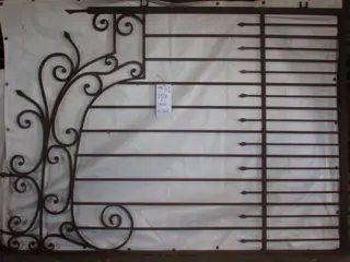 geenhektegek massieve metalen raamdecoraties