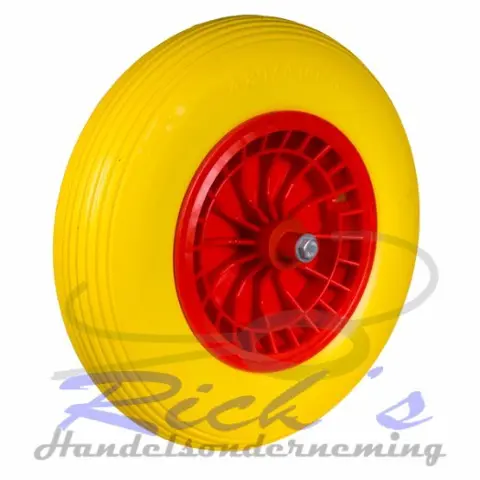 Kruiwagenwiel 400x8 PU anti-lek