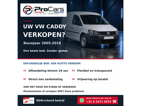 Volkswagen Caddy verkopen? Snel en eenvoudig!