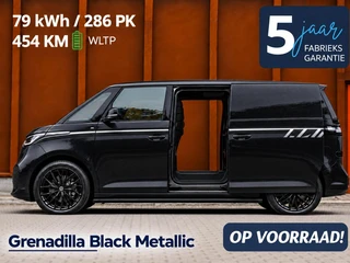 Volkswagen ID. Buzz Cargo 79 kWh Black Edition 286pk| Long Range 454 km | 2x schuifdeur | € 559,= pm