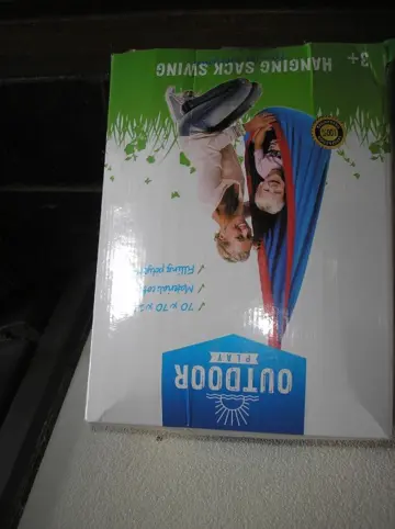 Outdoor play hanging sack swing