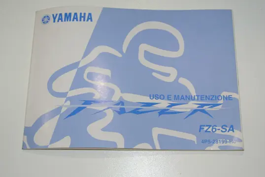 INSTRUCTIEBOEKJE Yamaha FZ6 2004 - 2007 / 2008 - 2009