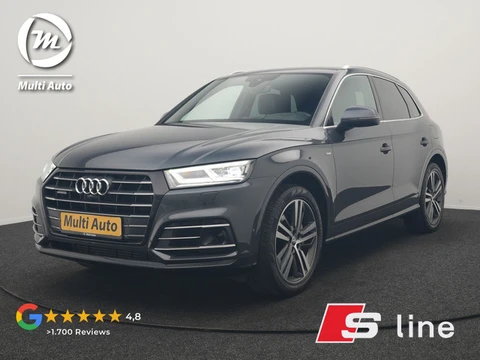 Audi Q5 55 TFSI e Quattro 2x S Line PHEV 367pk Dealer O.H. | SOH 84,8% | Trekhaak Af Fabriek | Lucht