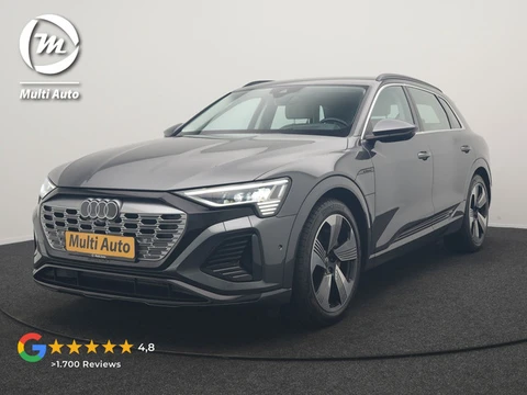 Audi Q8 e-tron 55 quattro S Line 114 kWh Dealer O.H | SOH 97,2% | Trekhaak Afn. | Adaptive Cruise | 