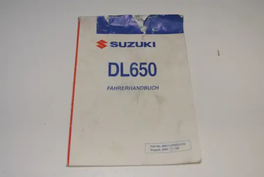 INSTRUCTIEBOEKJE Suzuki DL 650 V STROM 2003 - 2011