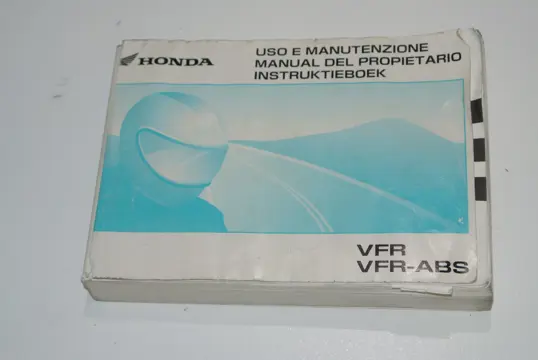 INSTRUCTIEBOEKJE Honda VFR 800 I 2002 - 2013