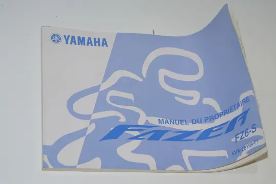 INSTRUCTIEBOEKJE Yamaha FZ6 2004 - 2007