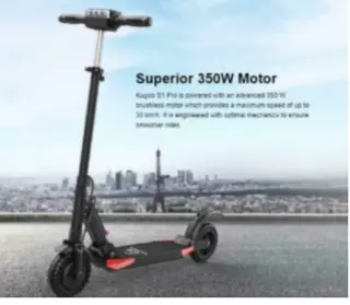 KUGOO S1 Pro Folding Electric Scooter 350W Motor LCD