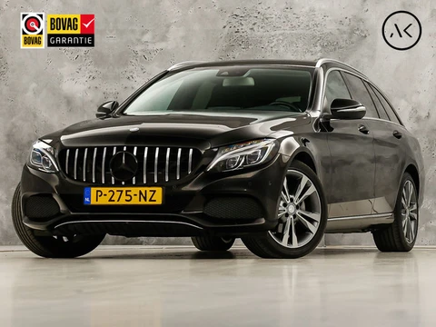 Mercedes-Benz C-Klasse 180 AMG Sport Automaat (GROOT NAVI, PANAMERICANA GRILL, LEDER, STOELVERWARMIN