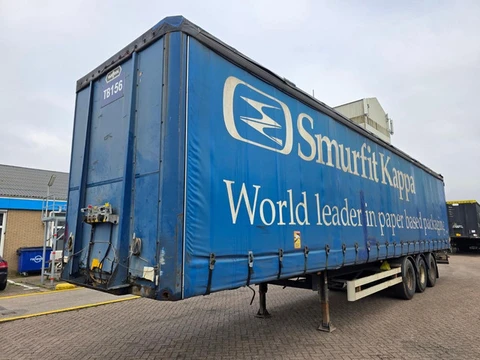 Van Hool ROR Axles - Drum Brakes - 3-Assige Schuifzeiloplegger - Luchtvering - Aluminium Zijborden P