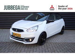 Mitsubishi Space Star 1.0 Cool+ Bi-Tone 'Black over White' Pearl White met een Attitude Black dak