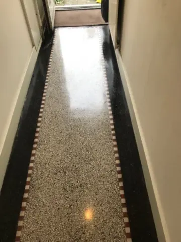 Terrazzo vloer renovatie