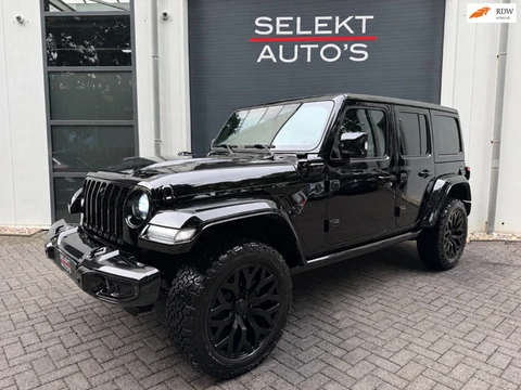 Jeep Wrangler Unlimited 4xe 380 Rubicon BTW BRUTE Leder/20 Inch/360 Camera/Climate/Keyless/LED/Alpin