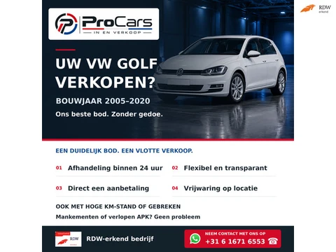 Volkswagen Golf verkopen? Snel en eenvoudig!
