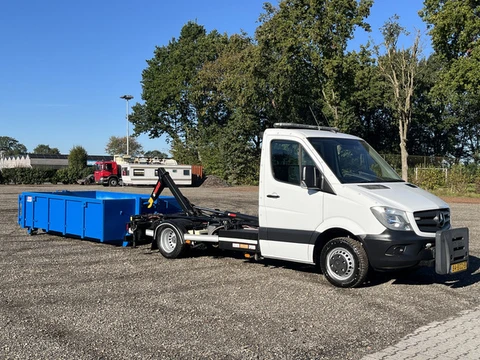 Mercedes-Benz Sprinter 513 CDI 366 Haakarm Pto Container Airco Steunpoten Nido aansluiting Werkverli