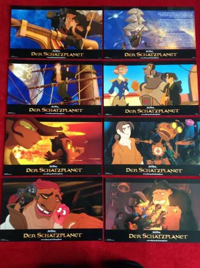 TREASURE PLANET lobbycard set.