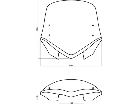 WINDSCHERM BMW R 1150 R 2001 - 2005