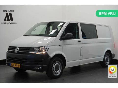 Volkswagen Transporter 2.0 TDI 150PK L2 Dubbel Cabine EURO 6 - Airco - Cruise - PDC - €15.900,- Excl