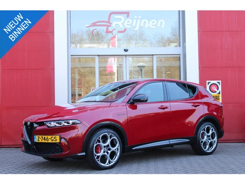 Alfa Romeo Tonale 1.5T 160PK HYbrid VELOCE | LEDEREN BEKLEDING | VOORSTOELEN / STUUR VERWARMD | VOOR