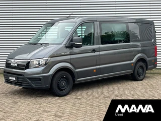 MAN TGE 3.180 L3H2 DC • Indium Grey • trekhaak • navi • apple carplay • android auto • camera