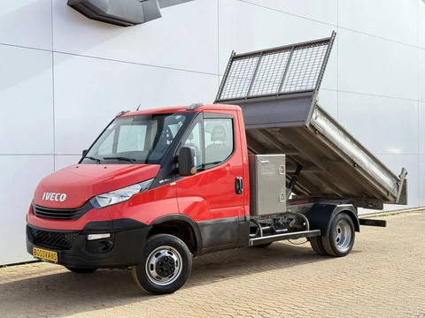 Iveco Daily 35C12 2.3 Kipper Dubbellucht L3 Airco Cruise Control 3.5T Trekhaak Lederen Bekleding Ben