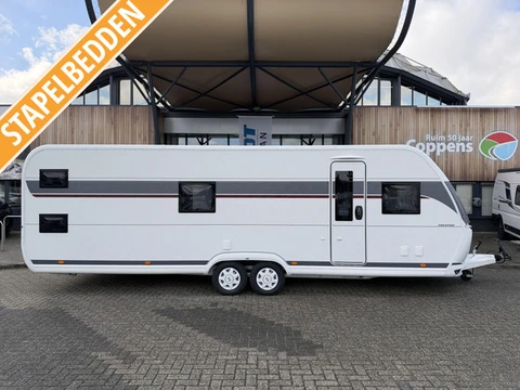 Hobby Prestige 720 KWFU 2027 STAPELBED + DOUCHE!!